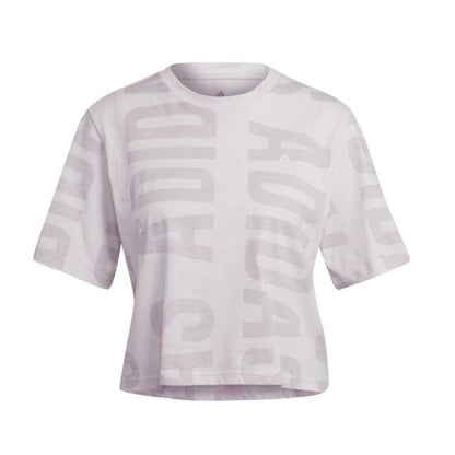 adidas Women's  BLUV Q2 Cropped Tee - Almost Pink