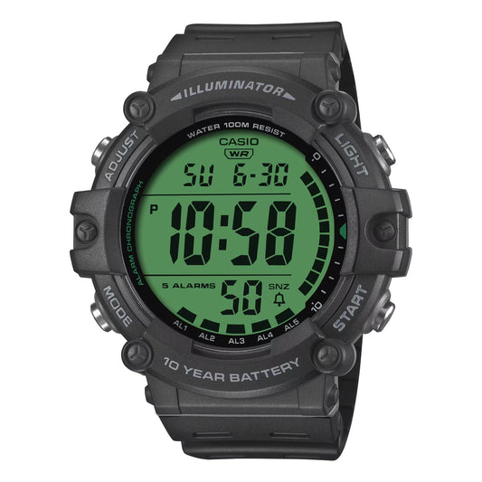 Casio MenÕs Digital Sport Watch with Green Dial - AE-1500WHC-1AV
