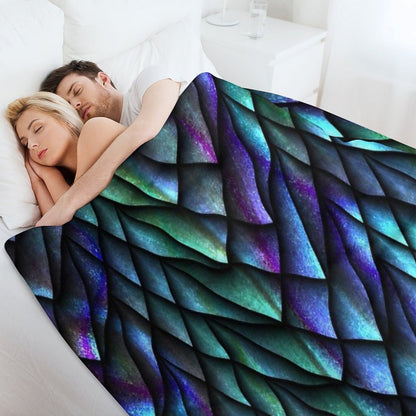 Dragon Scales Throw Blanket