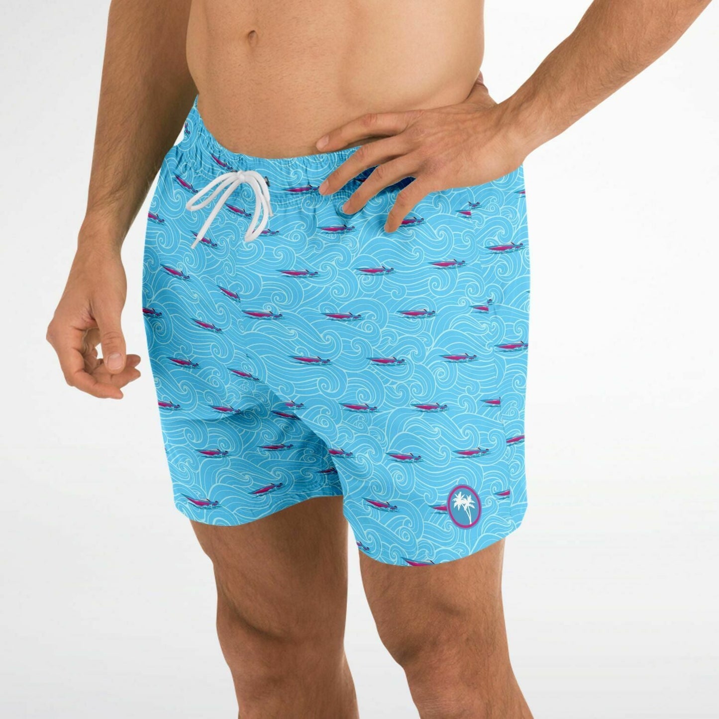 Rad Palm Fast Boats Swim Trunks
