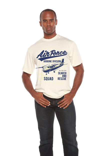 Air Force Men's Bamboo Viscose/Organic Cotton Short Sleeve Graphic T-Shirt