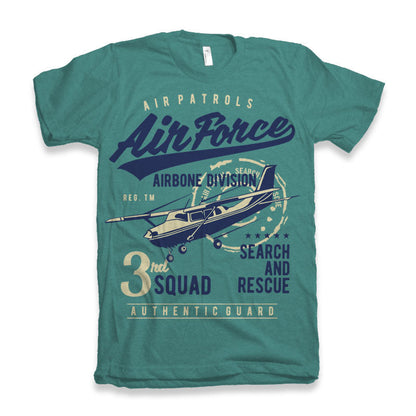 Air Force Men's Bamboo Viscose/Organic Cotton Short Sleeve Graphic T-Shirt