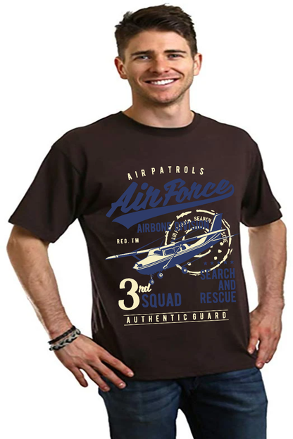 Air Force Men's Bamboo Viscose/Organic Cotton Short Sleeve Graphic T-Shirt