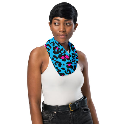 Blue Leopard Bandana