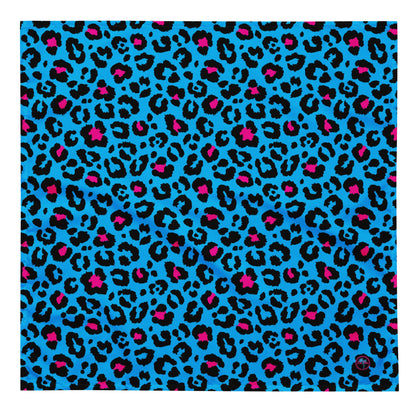 Blue Leopard Bandana