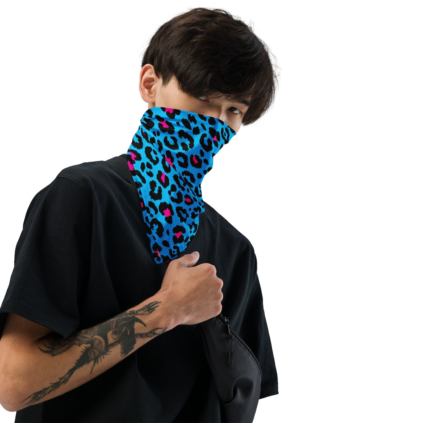 Blue Leopard Bandana