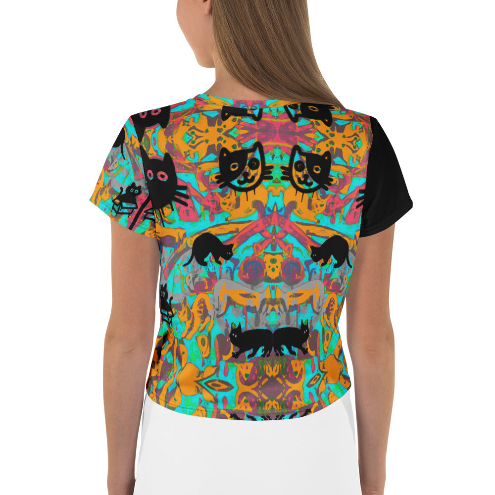 Only if you really LOVE CATS Crop Tee