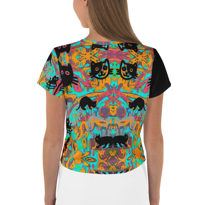 Only if you really LOVE CATS Crop Tee