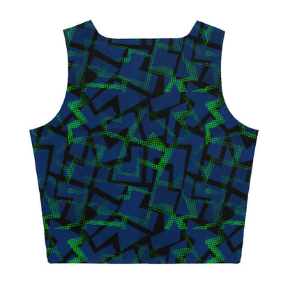 2023 Blue Green Crop Top