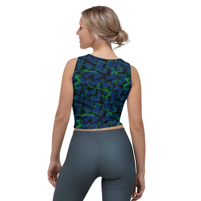 2023 Blue Green Crop Top