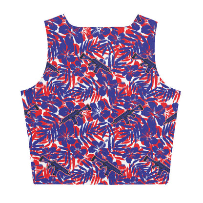 Red White and Boom Crop Top