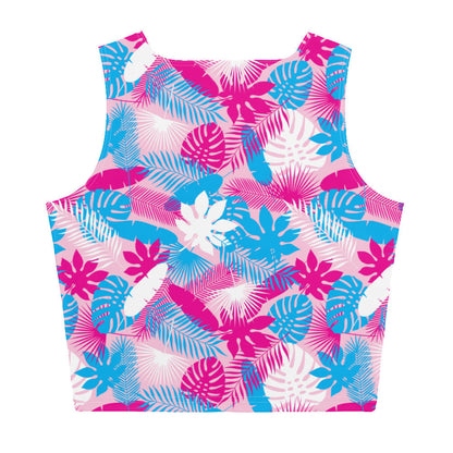 Neon Jungle Pink 2 Crop Top