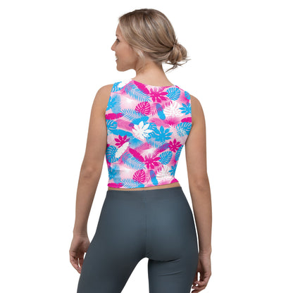 Neon Jungle Pink 2 Crop Top