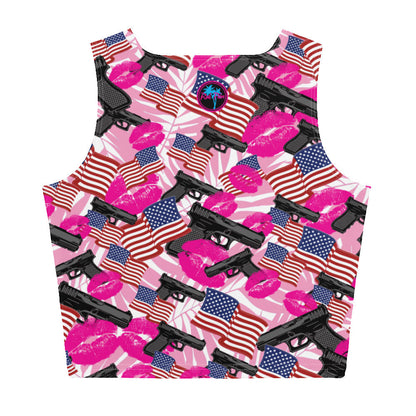 The Patriot Barbie Crop Top