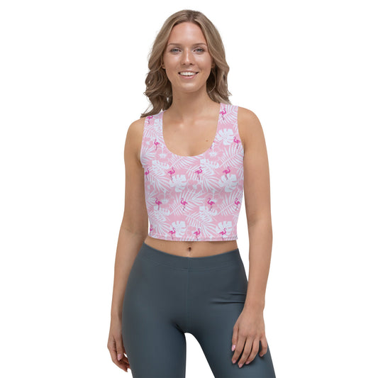 Party Like A Flockstar Pink Crop Top