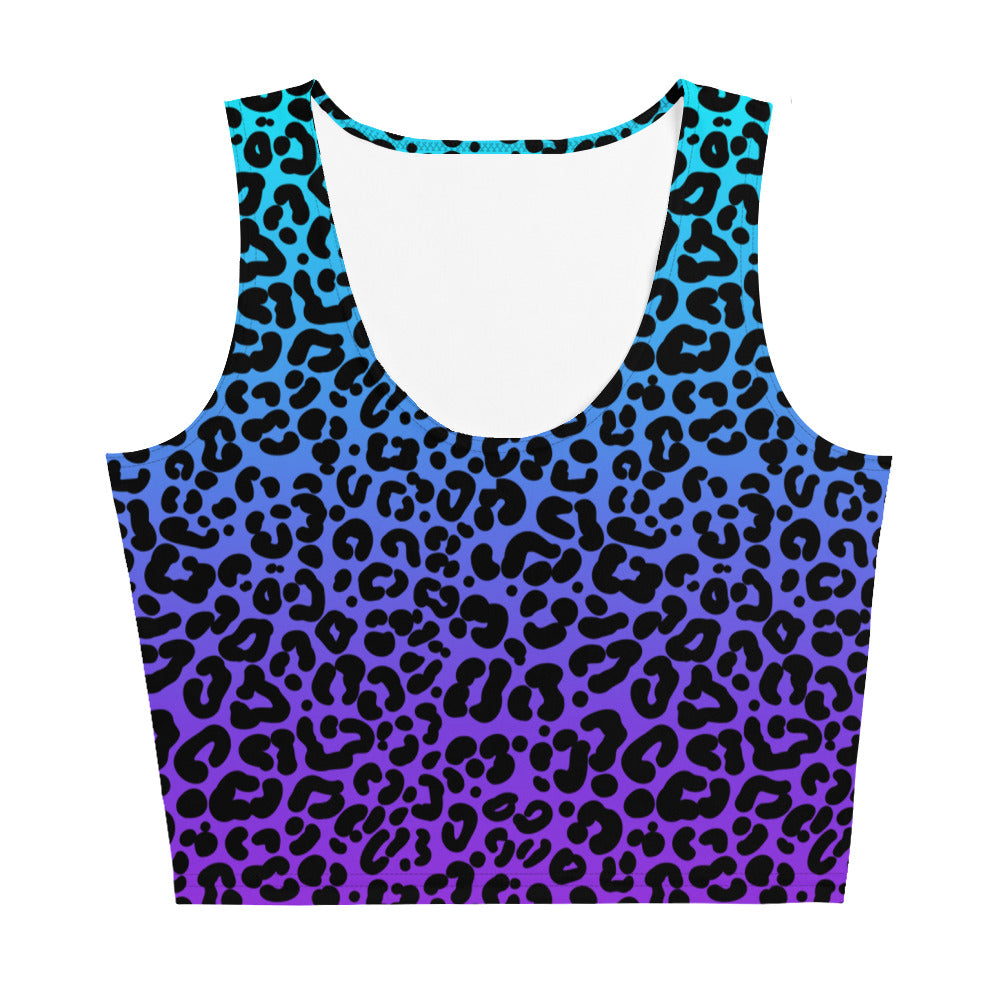 Ombre Leopard Crop Top