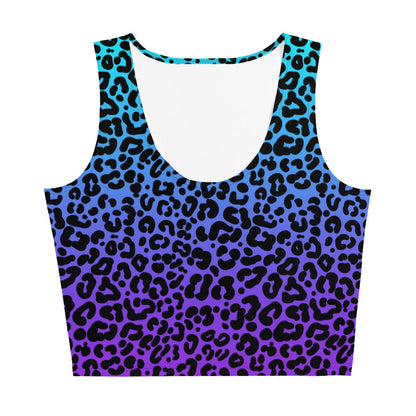 Ombre Leopard Crop Top