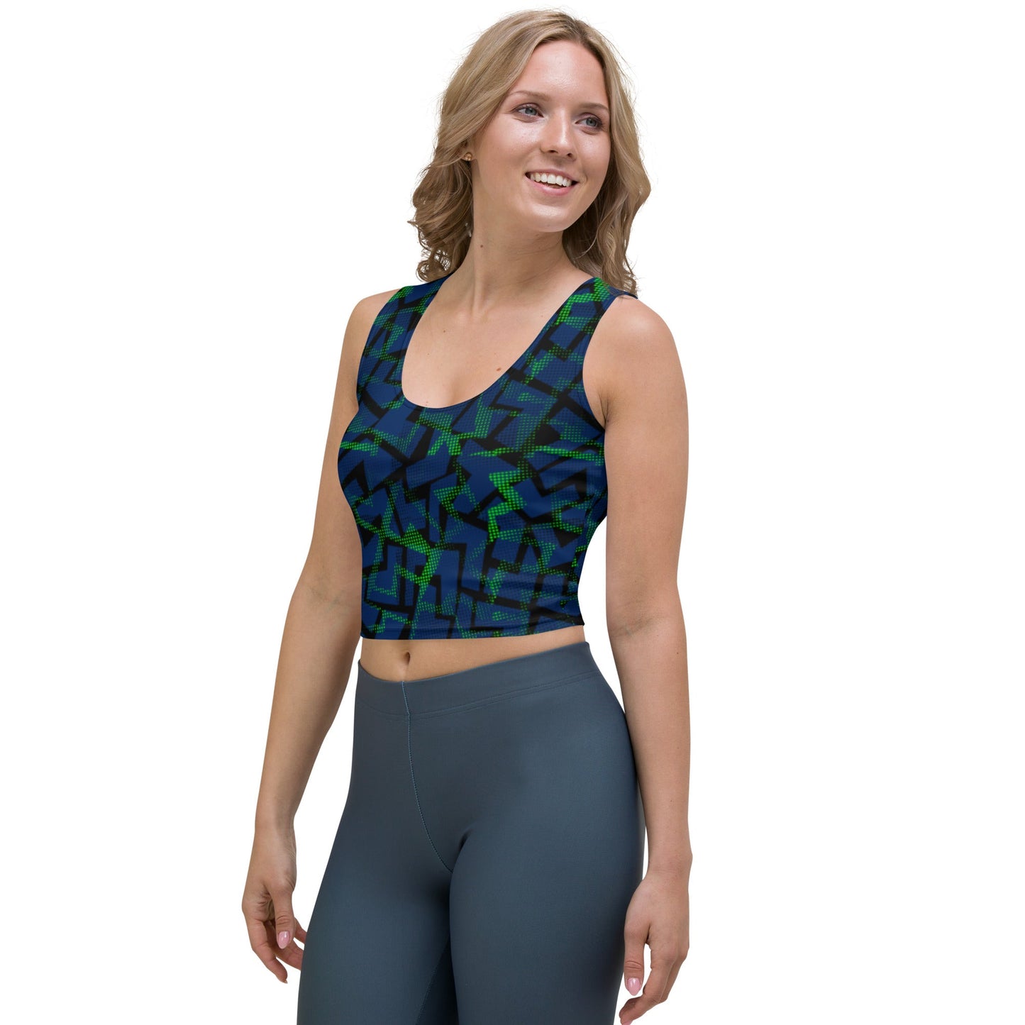 2023 Blue Green Crop Top