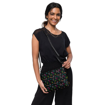 Five O'Clock Somewhere Black Crossbody Bag