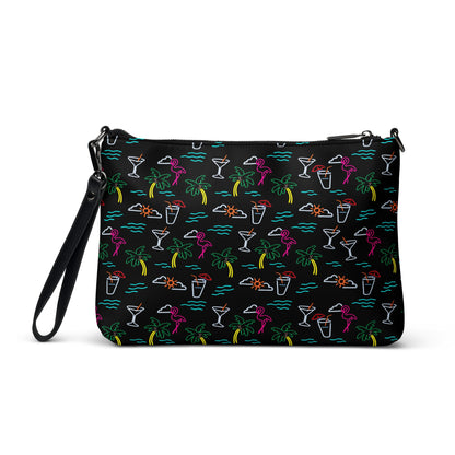Five O'Clock Somewhere Black Crossbody Bag