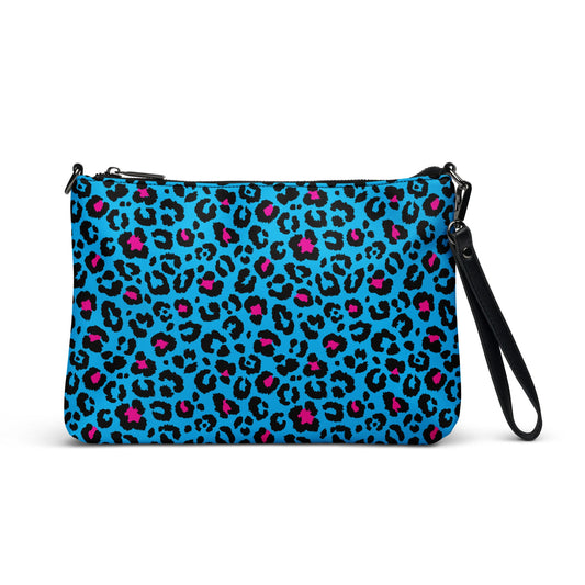 Blue Leopard Crossbody Bag