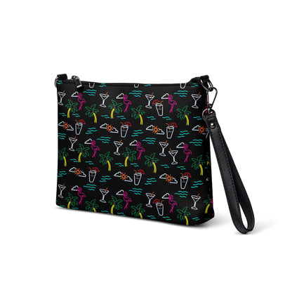 Five O'Clock Somewhere Black Crossbody Bag