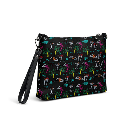 Five O'Clock Somewhere Black Crossbody Bag