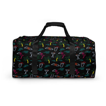 Five O'Clock Somewhere Black Duffle Bag
