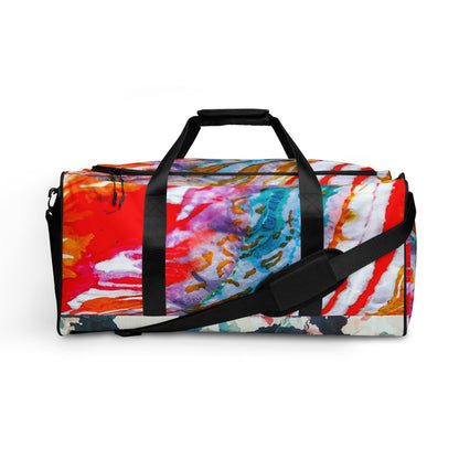 Shibori Watercolor Thumbprint Duffle bag