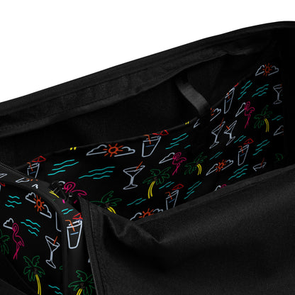 Five O'Clock Somewhere Black Duffle Bag
