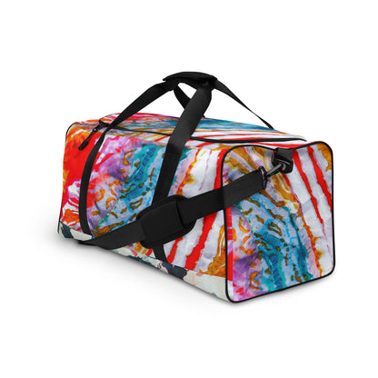 Shibori Watercolor Thumbprint Duffle bag