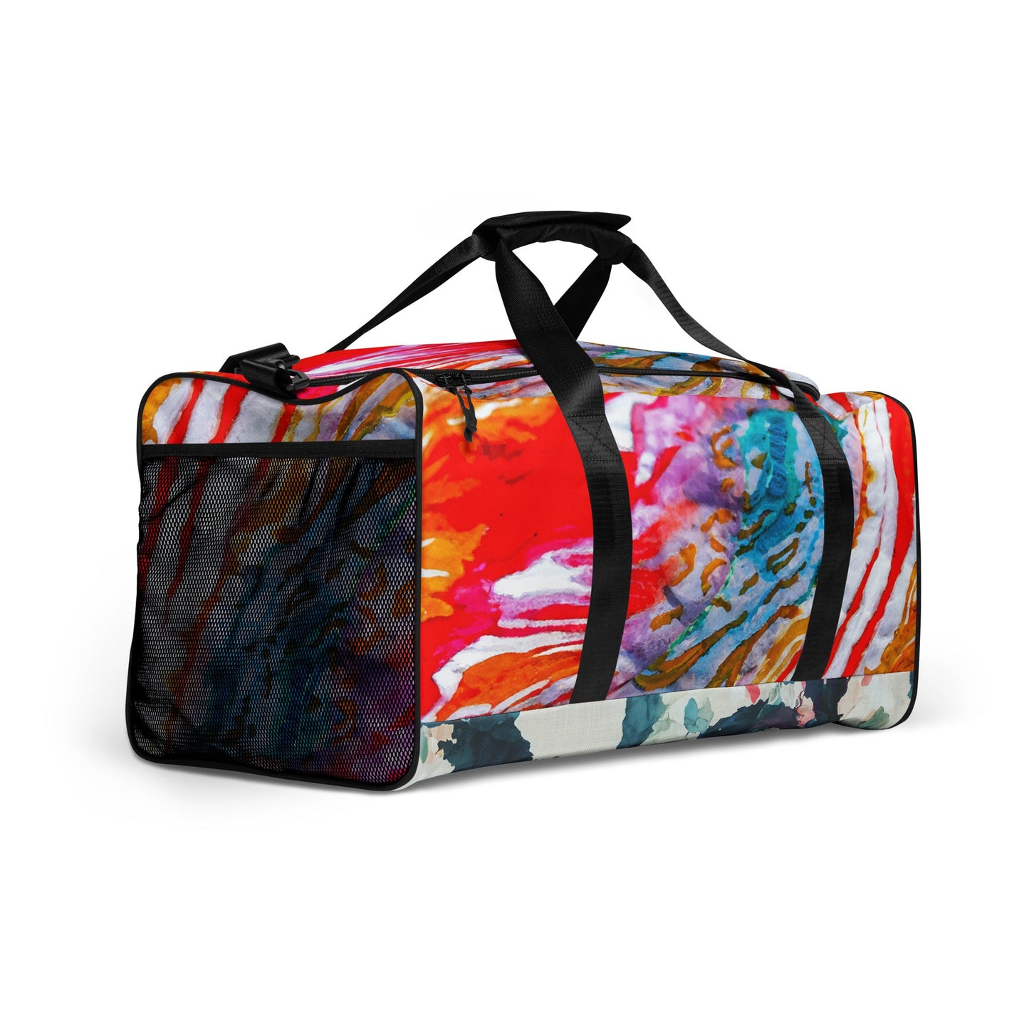 Shibori Watercolor Thumbprint Duffle bag