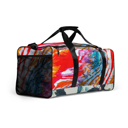 Shibori Watercolor Thumbprint Duffle bag