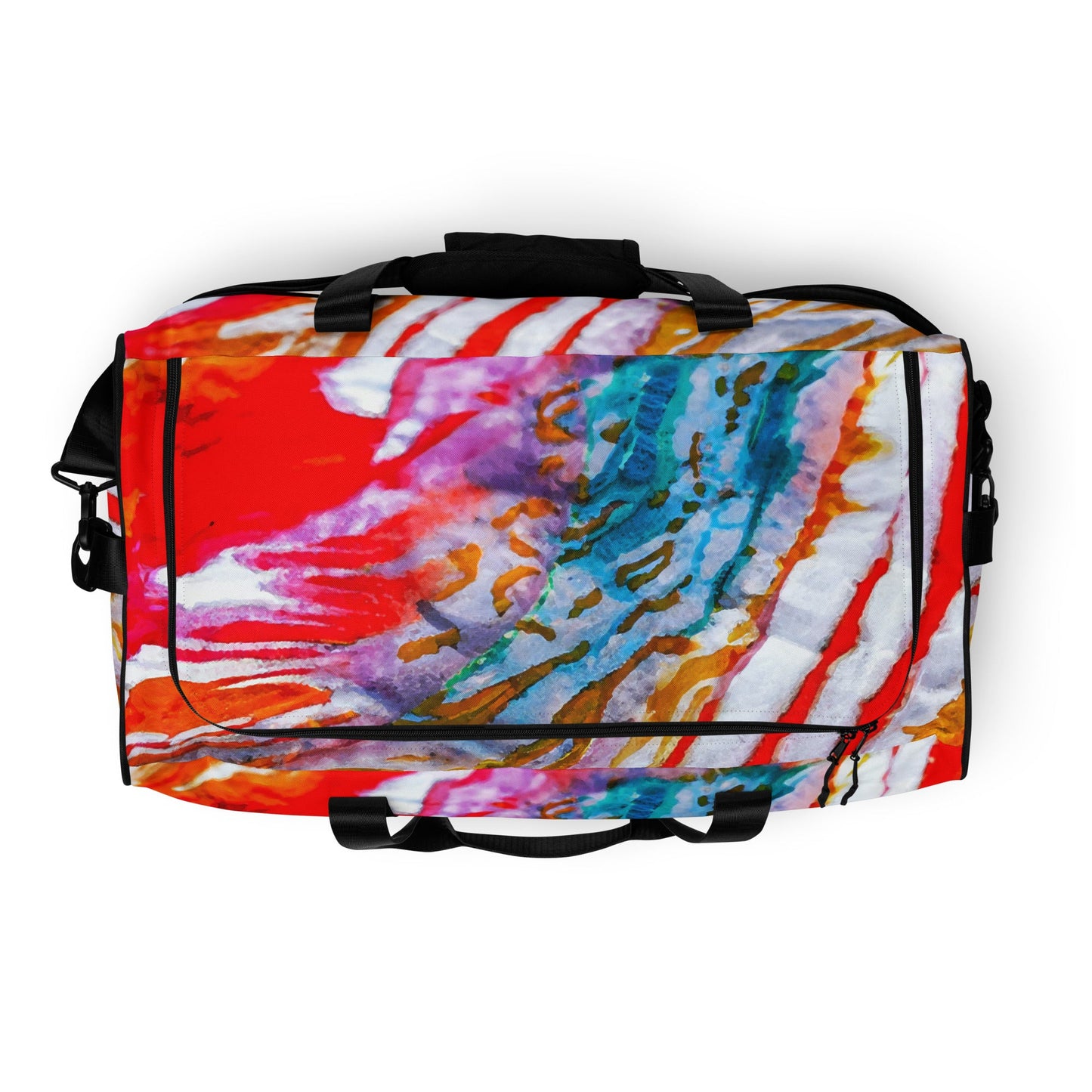Shibori Watercolor Thumbprint Duffle bag