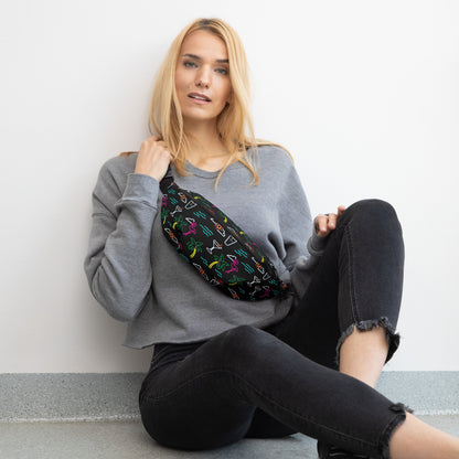 Five O'Clock Somewhere Black Fanny Pack