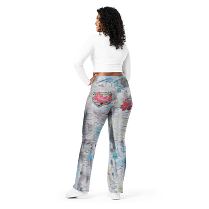 Kabloom High Waist Flare leggings