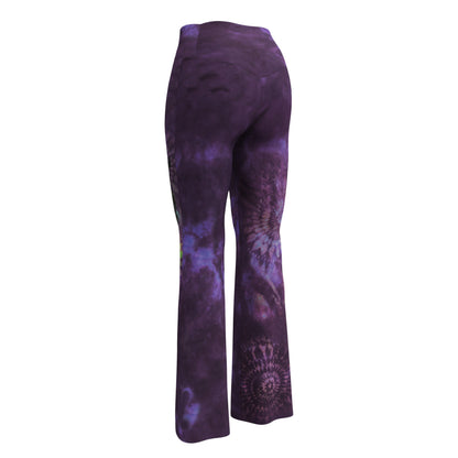 After Hours Dark Plum Remix Flare leggings