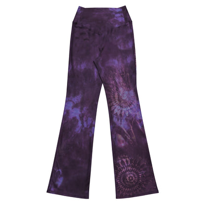 After Hours Dark Plum Remix Flare leggings