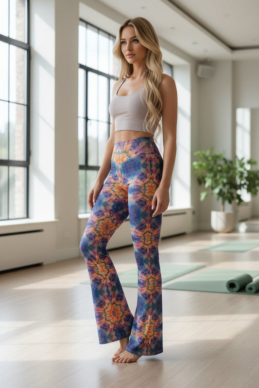 Shibori Stardom High Waist Flare leggings