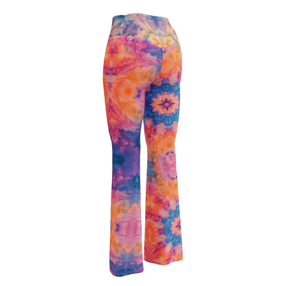 Shibori Quest High Waist Flare leggings