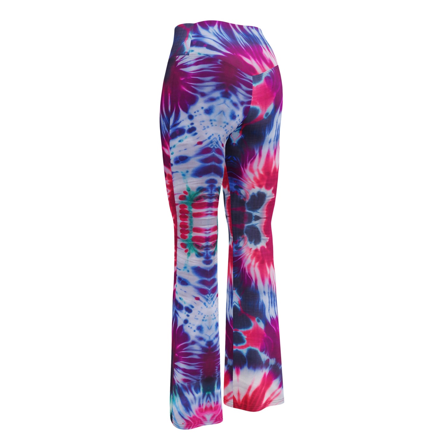 Shibori Petals High Waist Flare Leggings