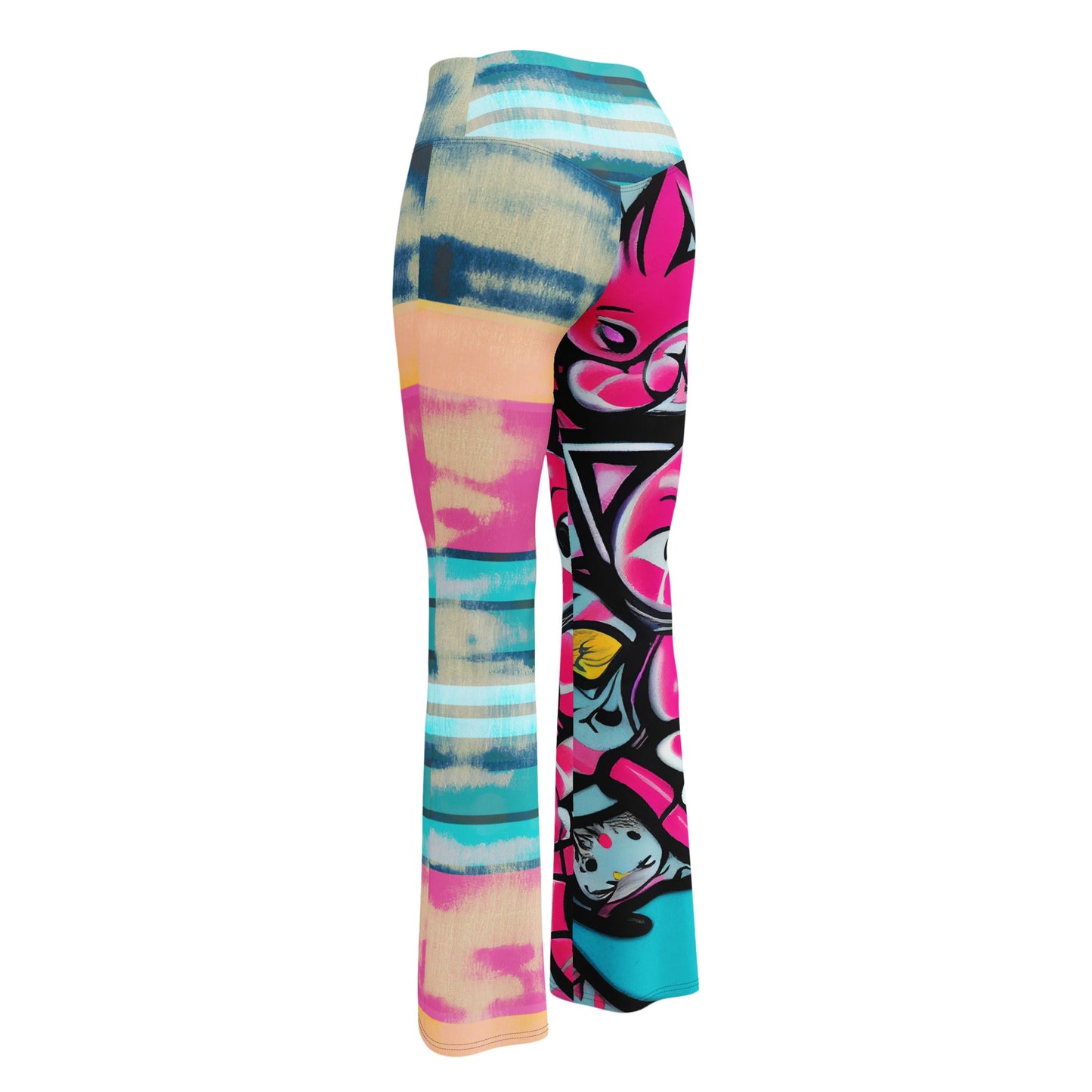 Blicky Kitty High Waist Flare leggings