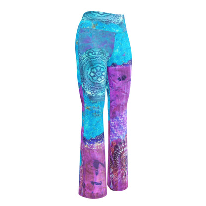 Electric Connection High Waist Flare leggings