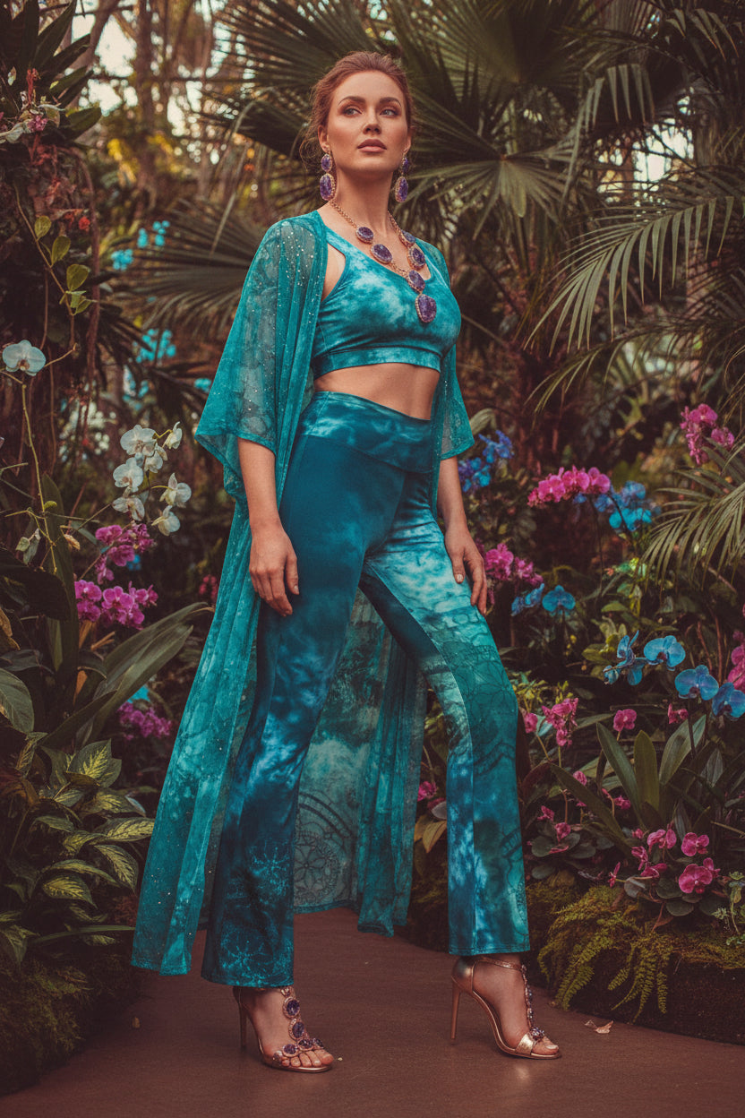 Ocean Dream High Waist Flare PL