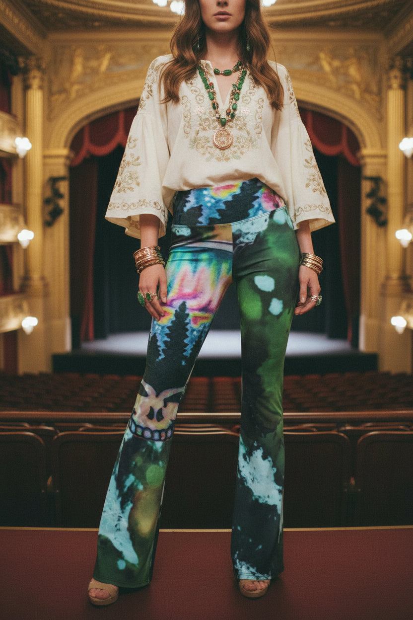 Midnight Dream High Waist Flare leggings