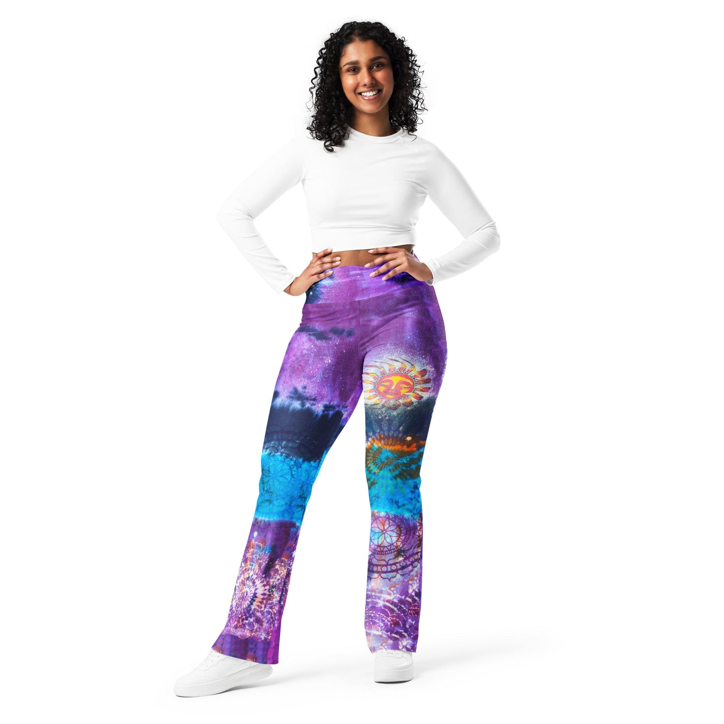 Mighty Moon High Waist Flare leggings