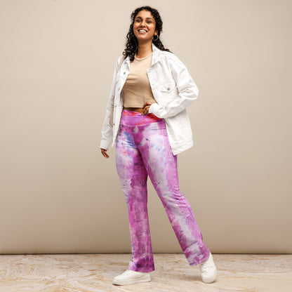 Pinot Noir High Waist Flare leggings