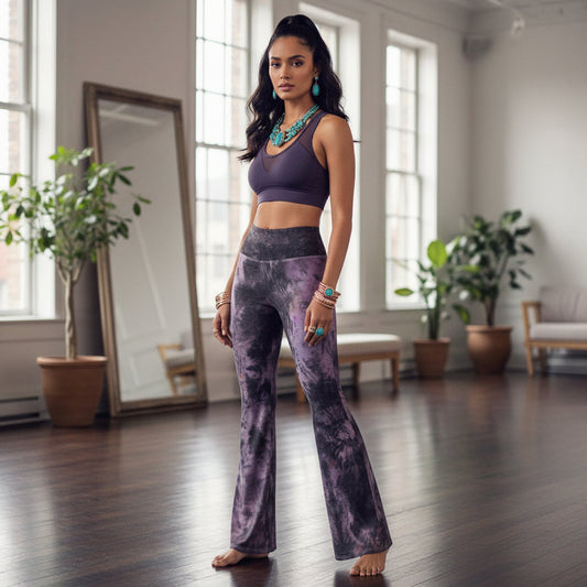 Galaxy High Waist Flare Leggings
