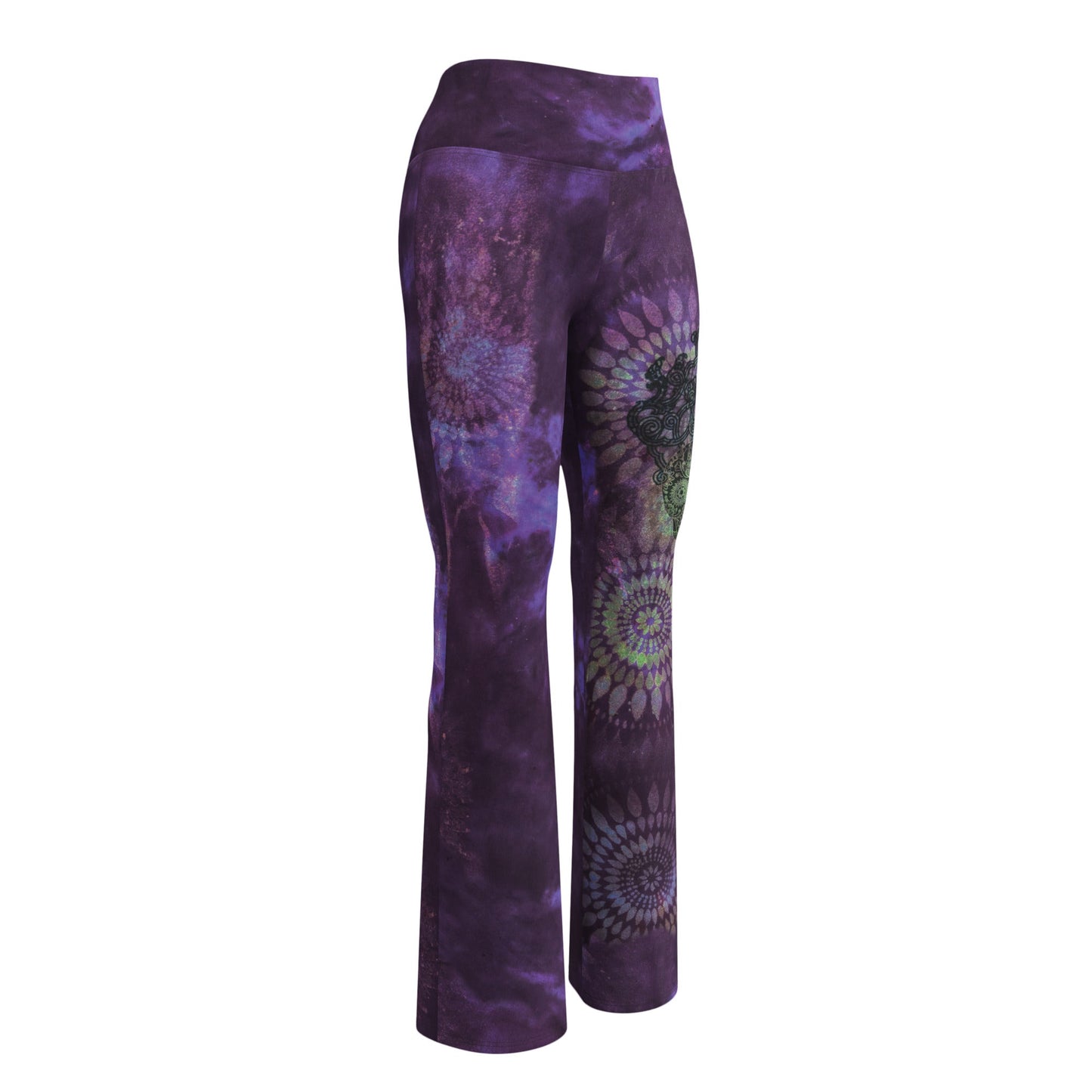 After Hours Dark Plum Remix Flare leggings