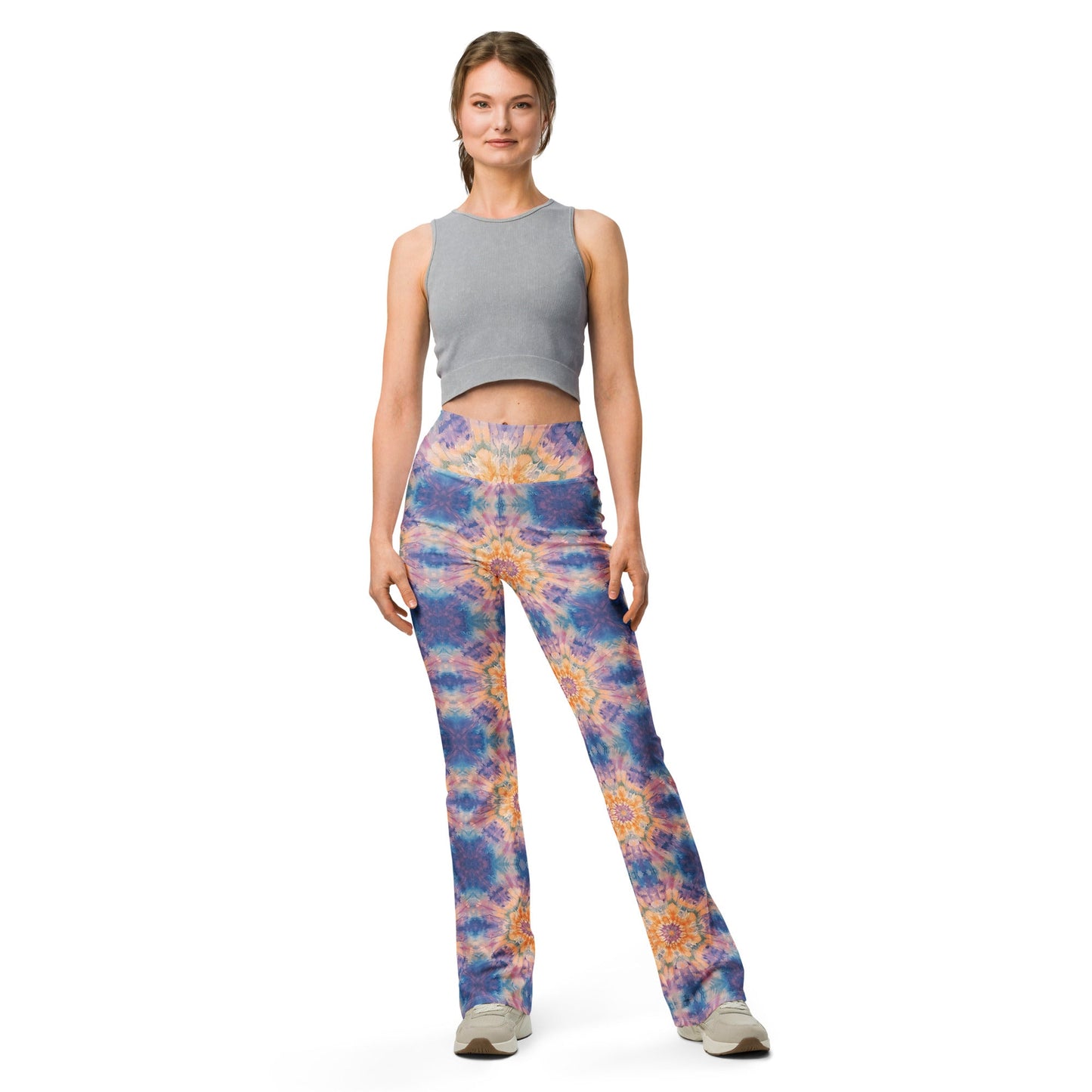 Shibori Stardom High Waist Flare leggings